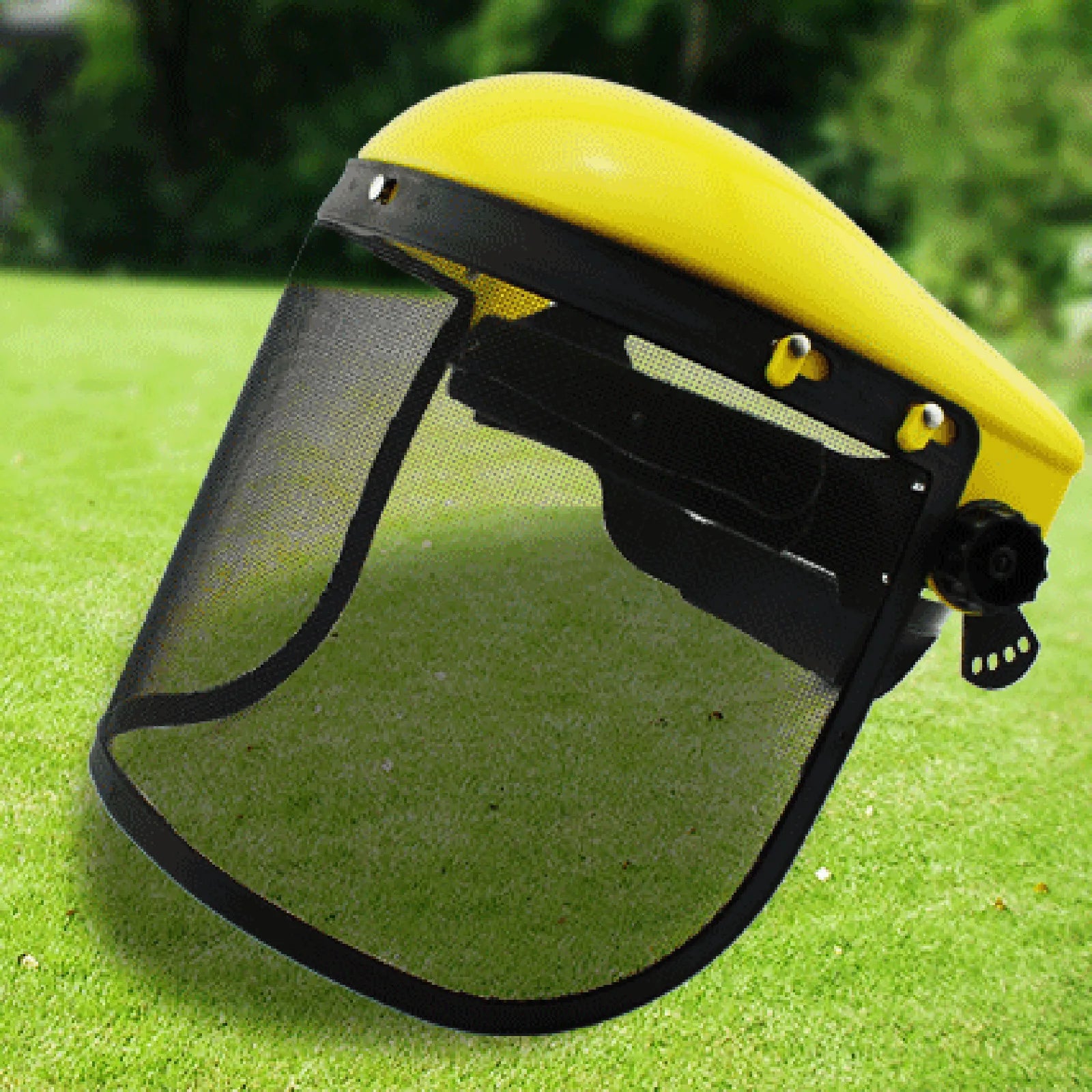Protetor Facial com Viseira de Malha Reforçada – Segurança Total para Jardinagem, Silvicultura e Uso com Motosserra