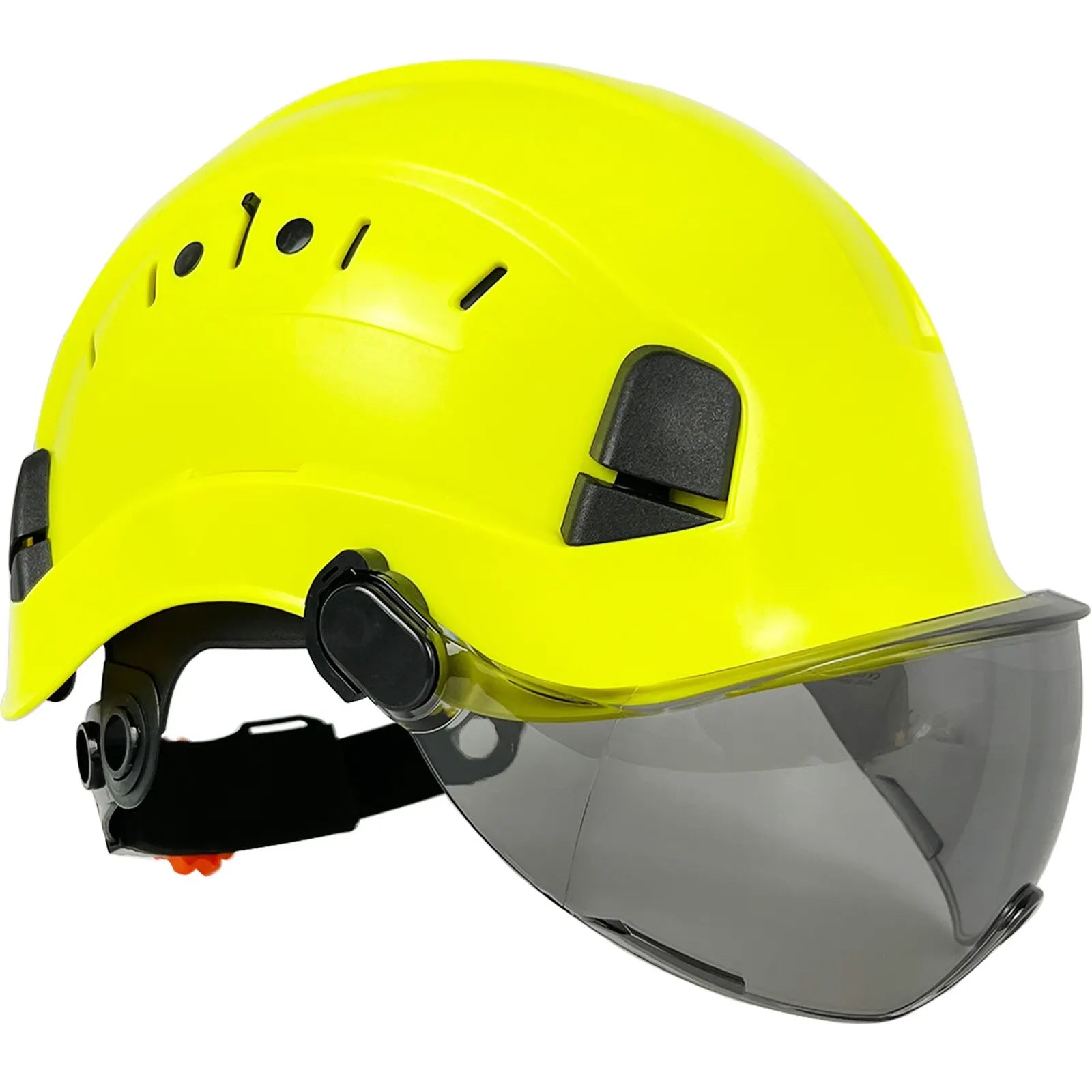 Capacete de Segurança Profissional com Viseira Integrada – Certificações CE & ANSI
