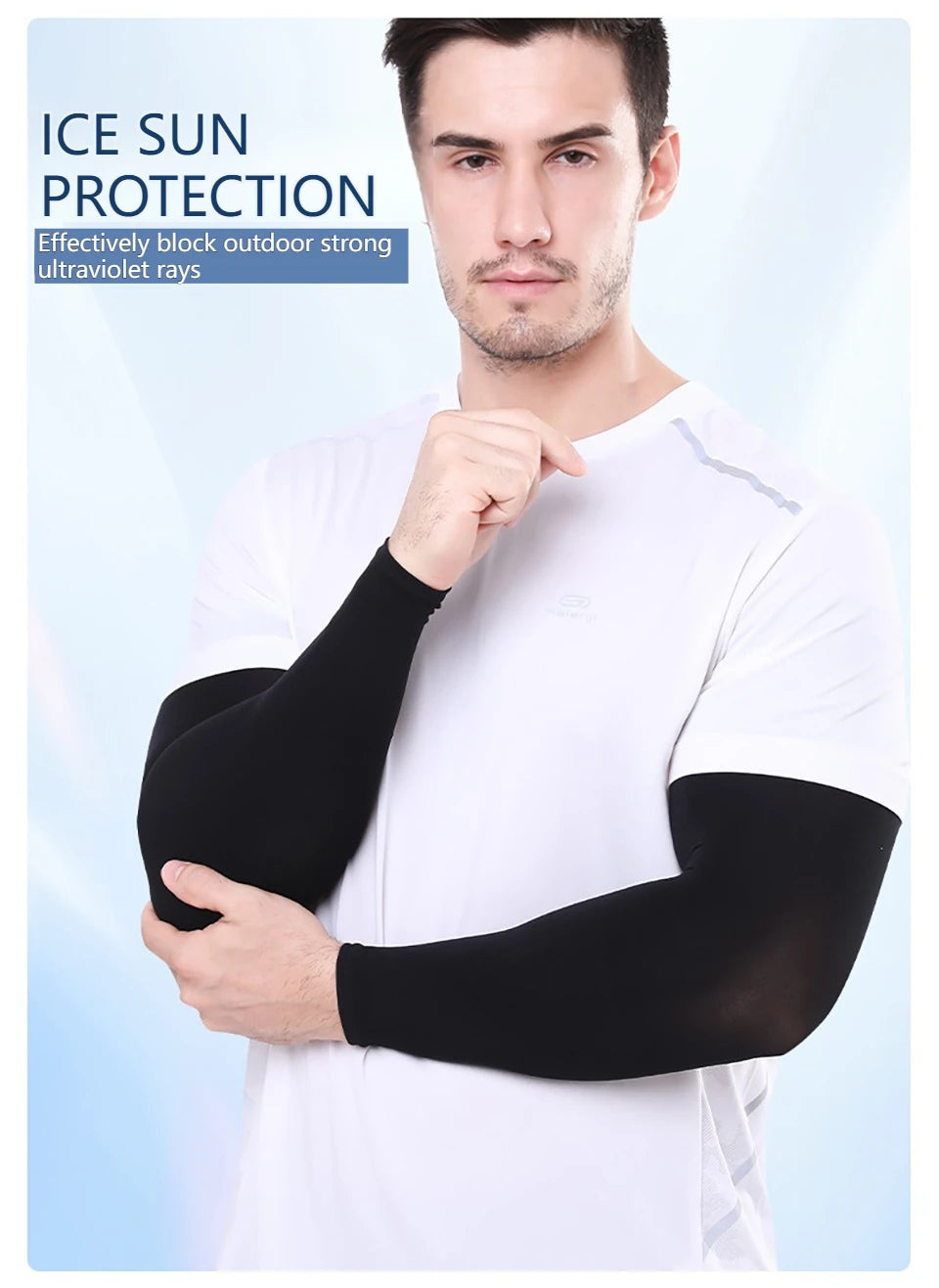 Manguitos de Resfriamento com Proteção Solar UV – GTUBIKE® (Par Unissex)