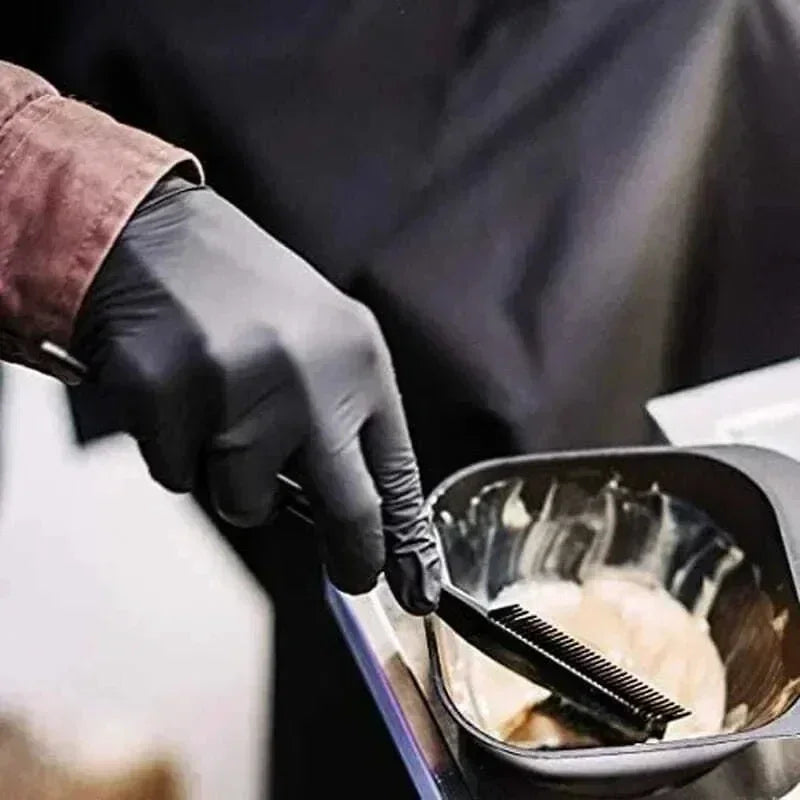 Luvas Descartáveis de Nitrilo Preto – Alta Resistência, Sem Pó, À Prova d’Água