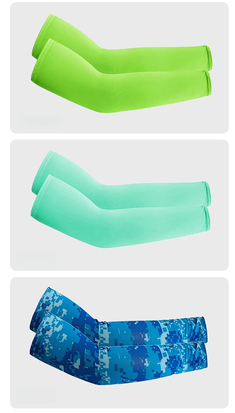 Manguitos de Resfriamento com Proteção Solar UV – GTUBIKE® (Par Unissex)