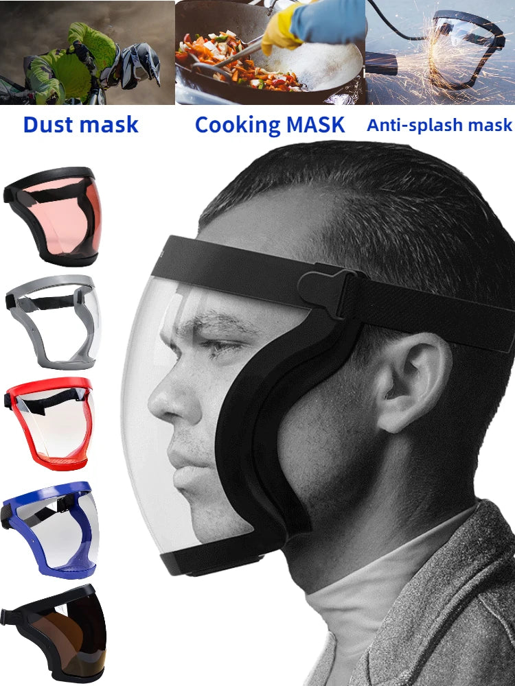 Máscara Facial Profissional com Vedação de Silicone e Filtro Respiratório