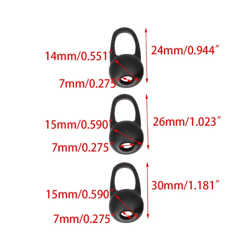 Pontas de Silicone para Fone de Ouvido Intra-Auricular – Isolamento Sonoro e Conforto Absoluto (6 Pares)