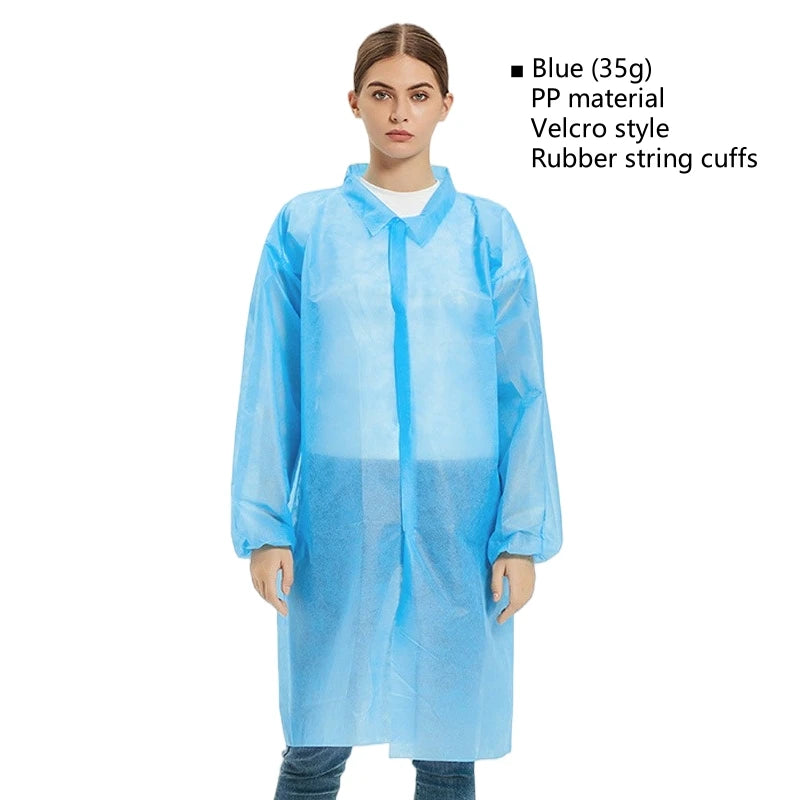 Roupas de Trabalho Protetoras Descartáveis – Pacote com 10 Unidades