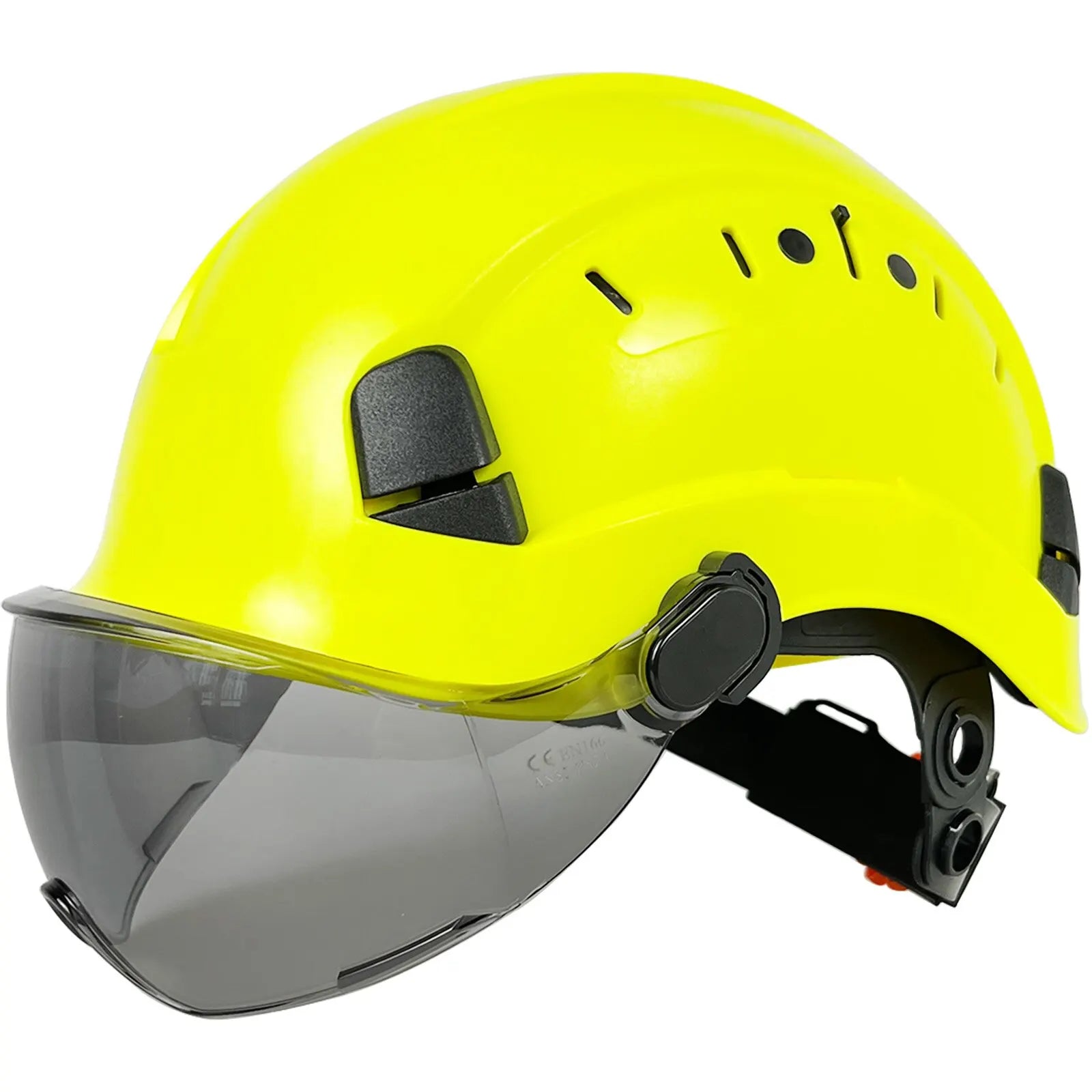 Capacete de Segurança Profissional com Viseira Integrada – Certificações CE & ANSI
