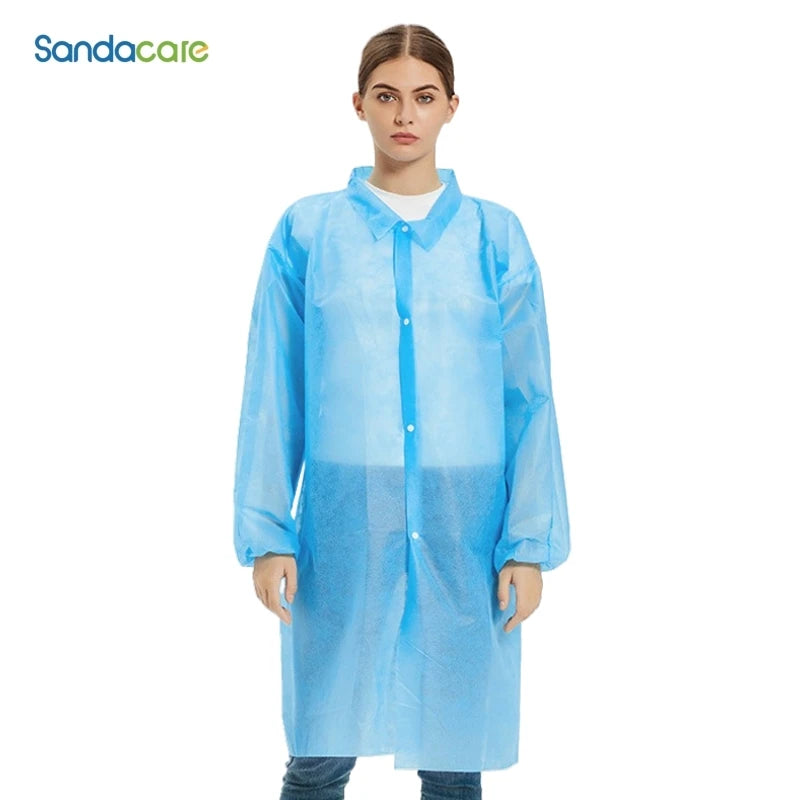 Roupas de Trabalho Protetoras Descartáveis – Pacote com 10 Unidades