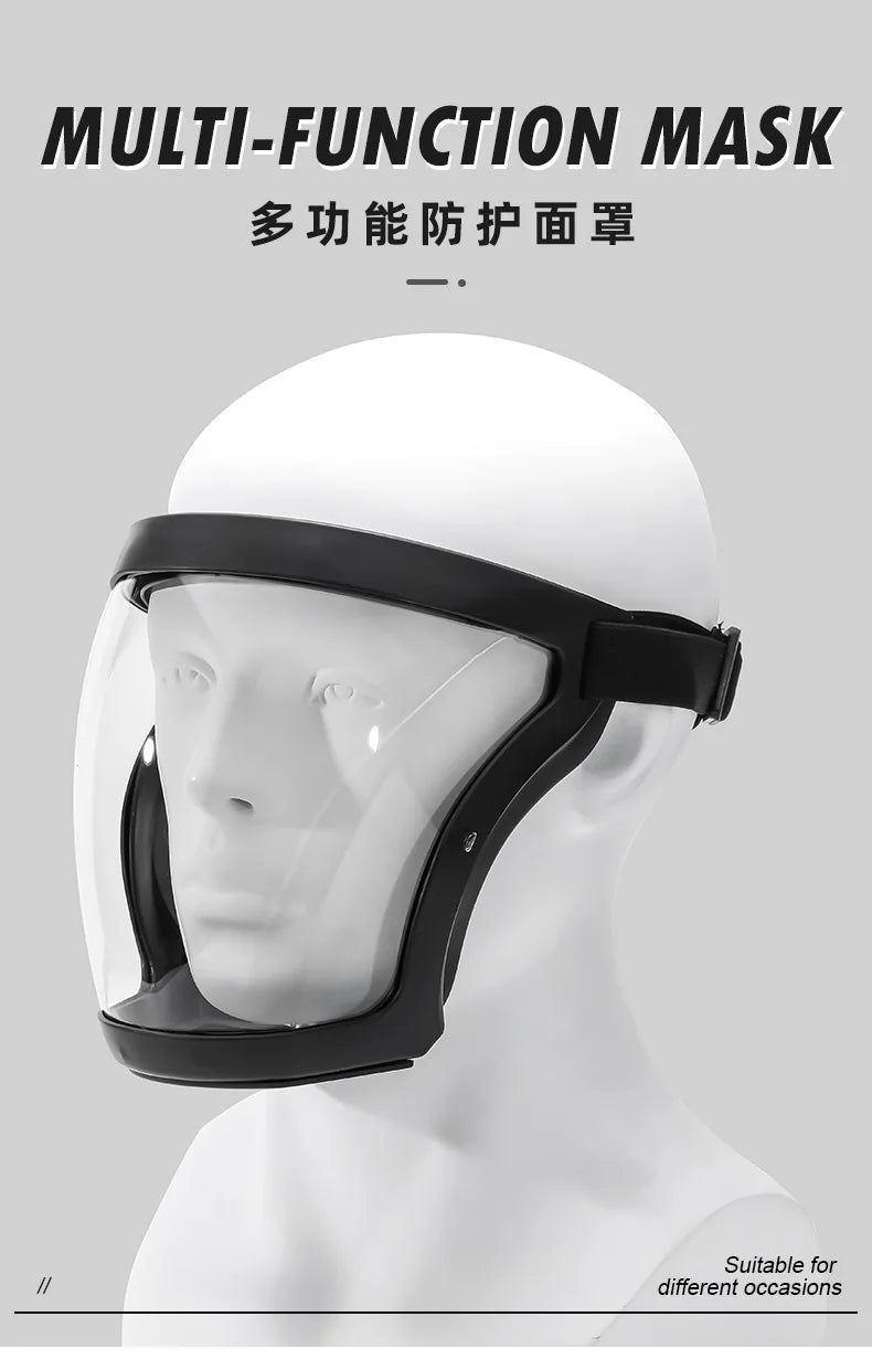 Máscara Facial Profissional com Vedação de Silicone e Filtro Respiratório