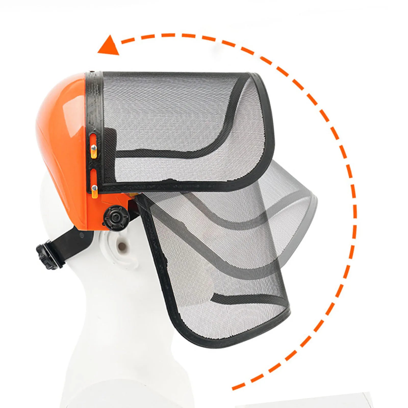 Protetor Facial com Viseira de Malha Reforçada – Segurança Total para Jardinagem, Silvicultura e Uso com Motosserra