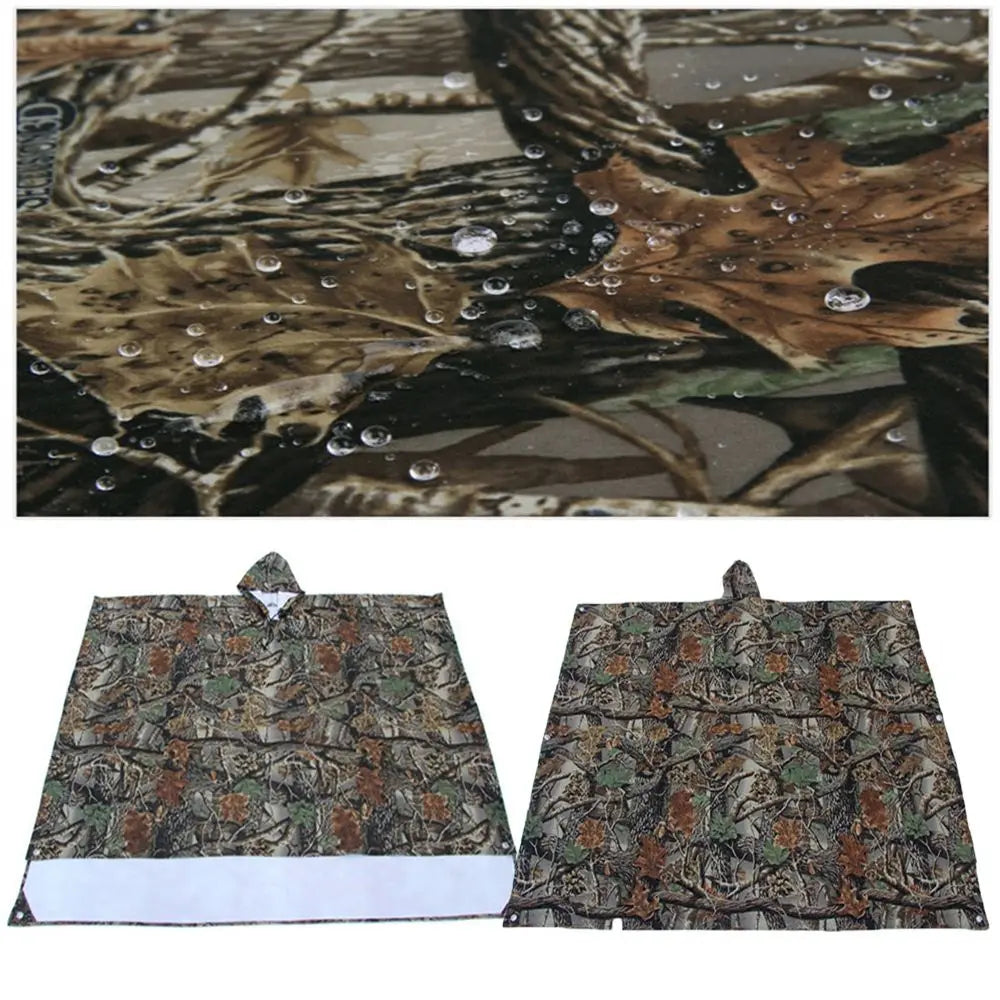 Capa de Chuva 3 em 1 com Capuz + Mochila + Tapete – Impermeável, Dobrável e Reforçada