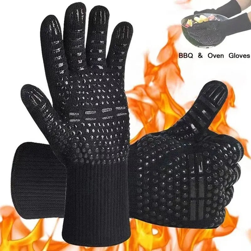 Luva Térmica de Silicone Anticorte – Proteção Máxima para Churrasco, Forno e Cozinha