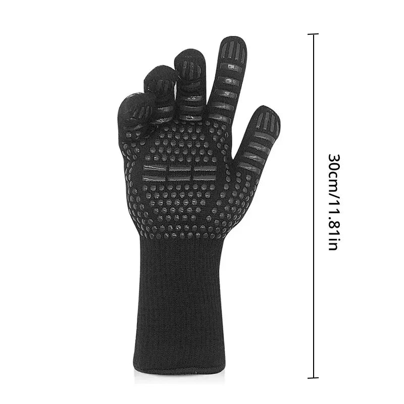 Luva Térmica de Silicone Anticorte – Proteção Máxima para Churrasco, Forno e Cozinha