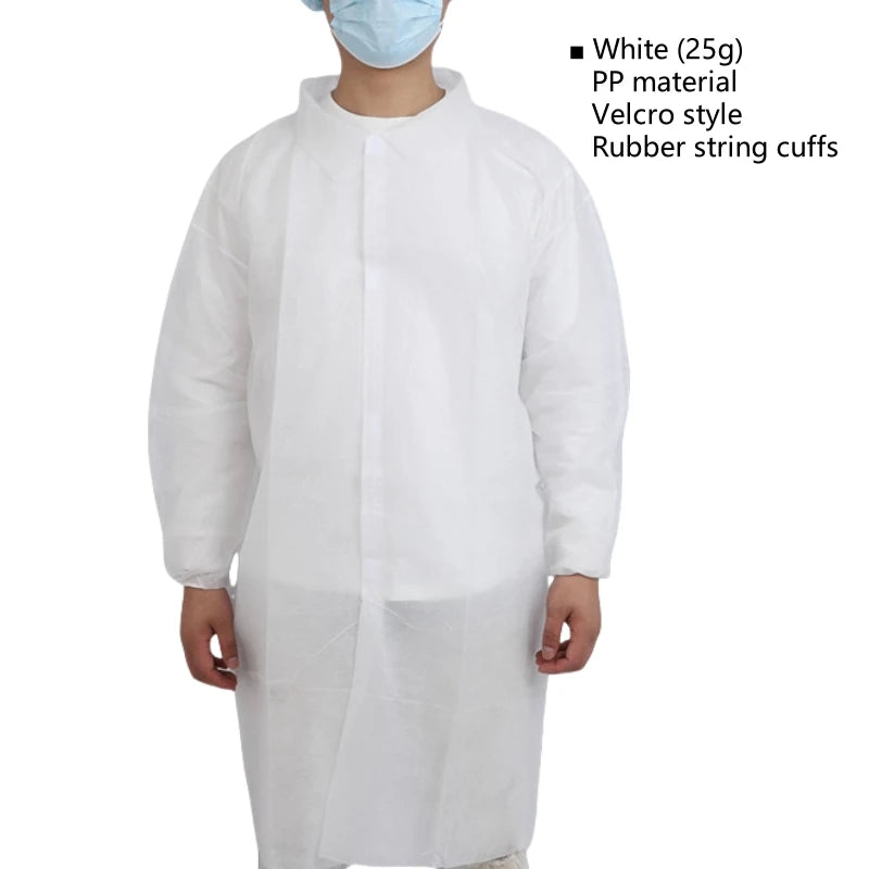 Roupas de Trabalho Protetoras Descartáveis – Pacote com 10 Unidades