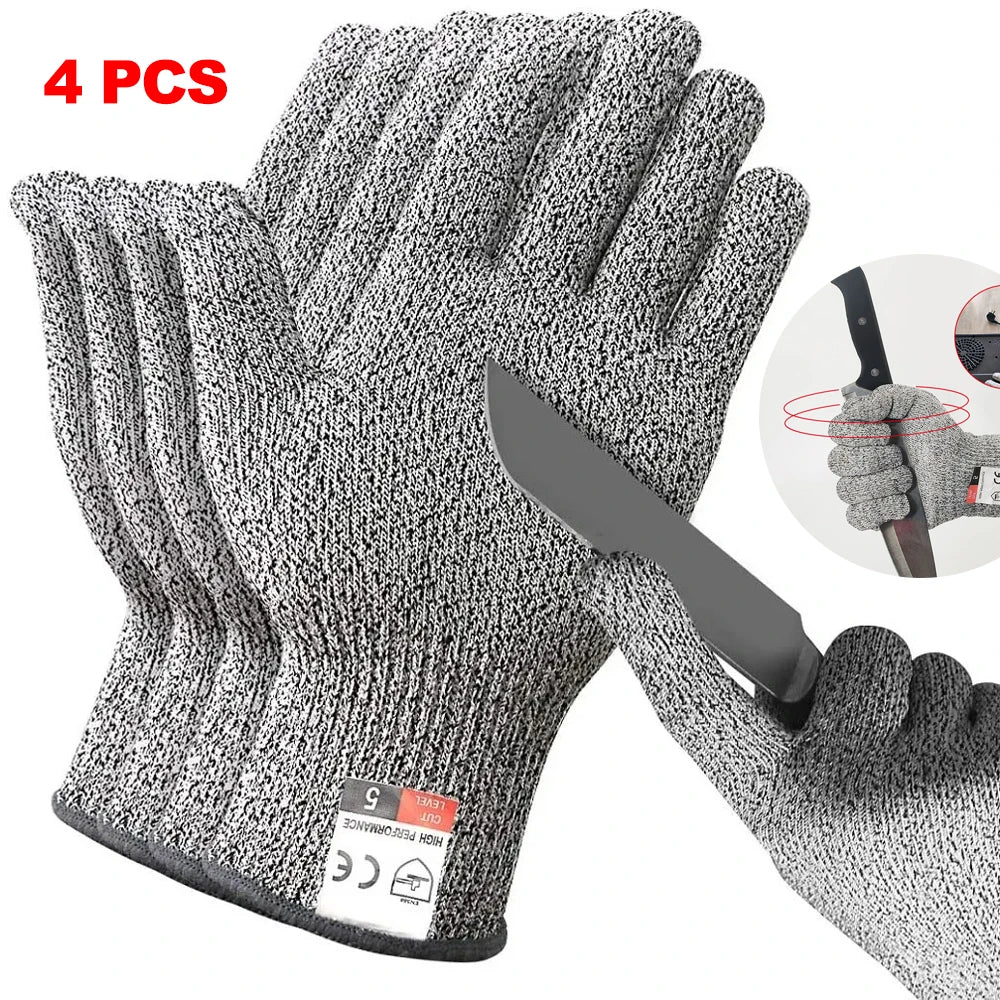 Luvas de Proteção Anticorte HPPE Nível 5 – Segurança Extrema para Uso Profissional