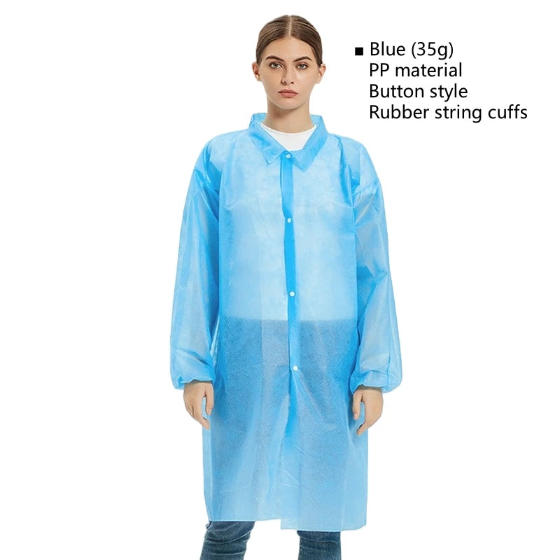Roupas de Trabalho Protetoras Descartáveis – Pacote com 10 Unidades