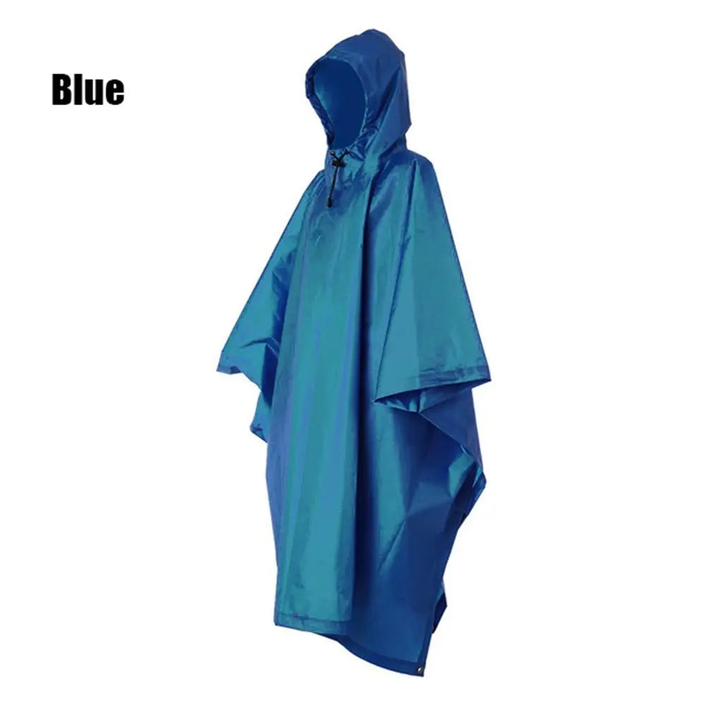 Capa de Chuva 3 em 1 com Capuz + Mochila + Tapete – Impermeável, Dobrável e Reforçada