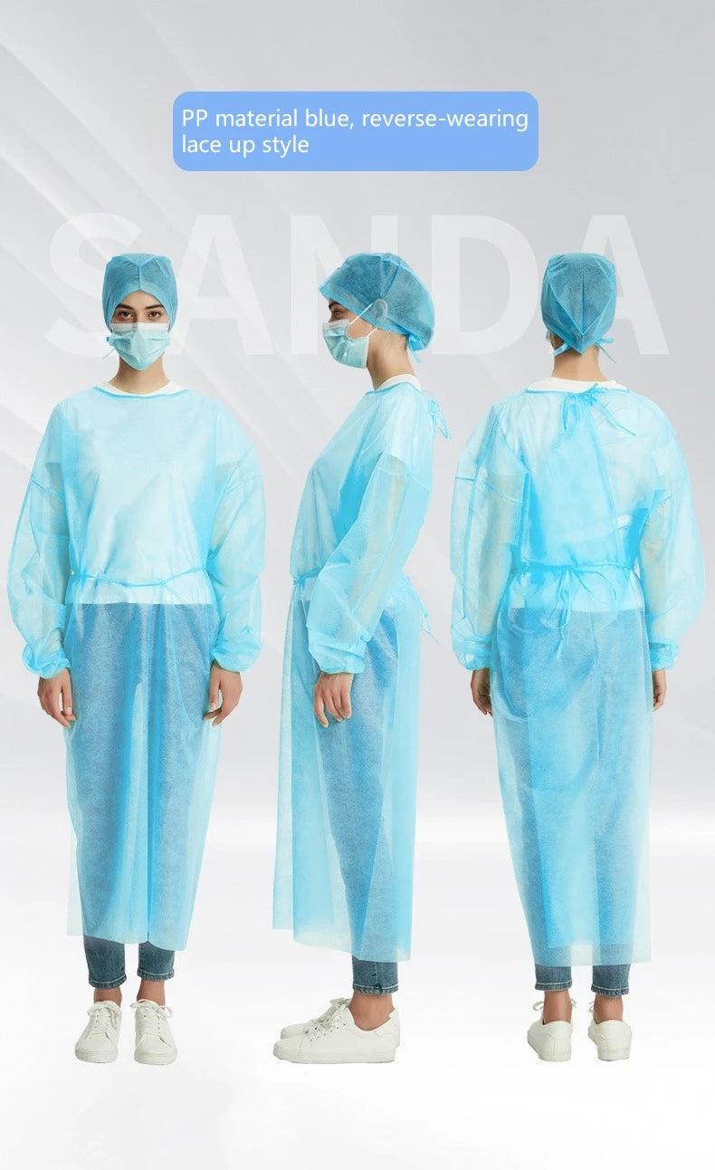 Roupas de Trabalho Protetoras Descartáveis – Pacote com 10 Unidades